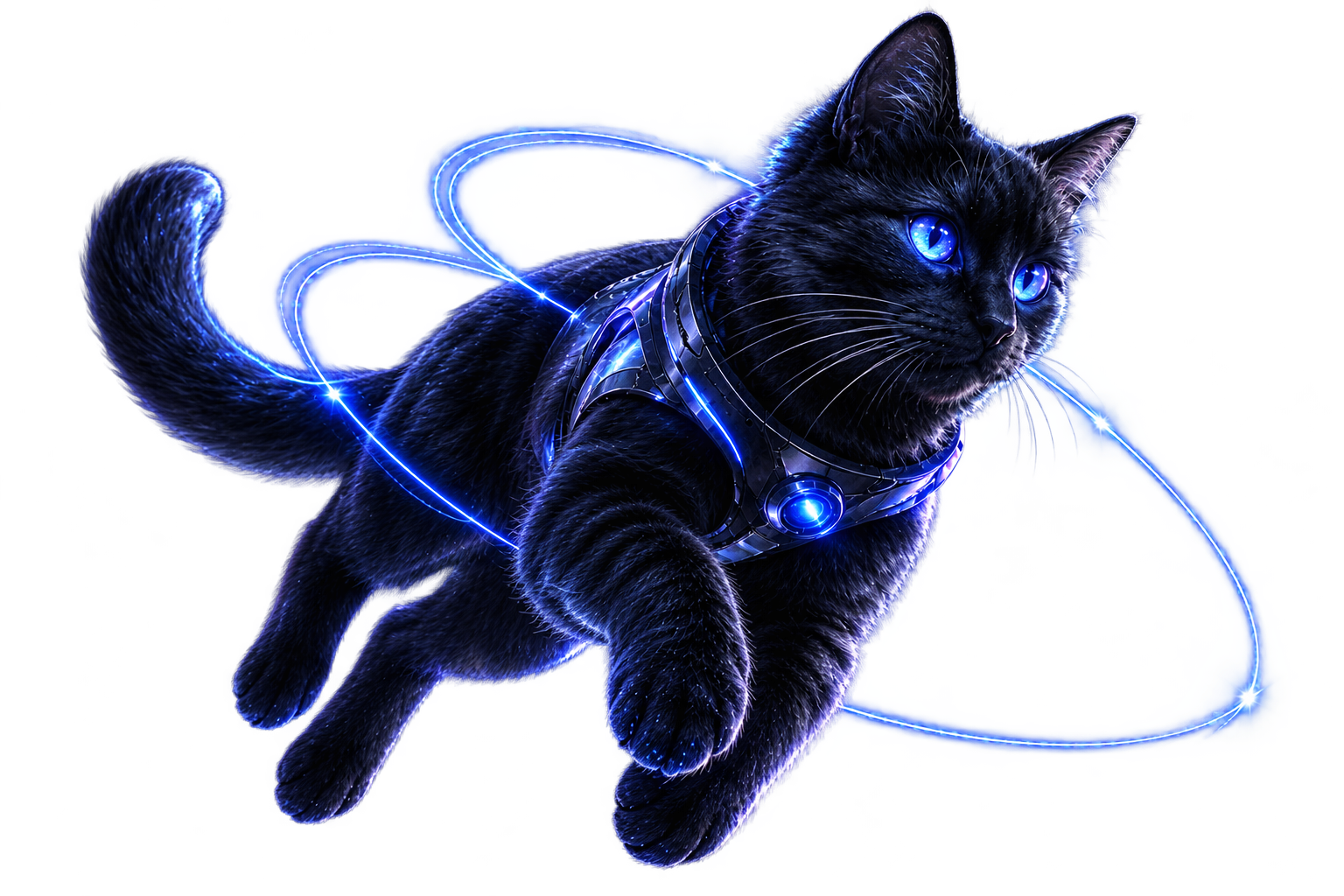 Black space cat representing Andy Ocampo